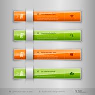 Modern business tabs infographics template for web design or N3