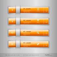 Modern business tabs infographics template for web design or N5