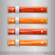 Modern business tabs infographics template for web design or N6