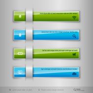 Modern business tabs infographics template for web design or N8