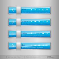 Modern business tabs infographics template for web design or N9