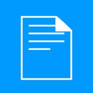 document icon paper sheet vector flat design