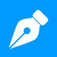Ink pen Icon Isolated
