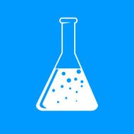 laboratory glass icon vector illustration Flat design style