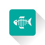 Vector icon of fishbone N12