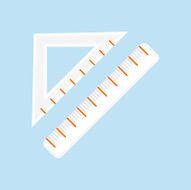 Flat Ruler Icon