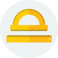 Flat Ruler Icon N2