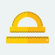 Flat Ruler Icon N3