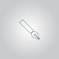 fountain pen vector icon