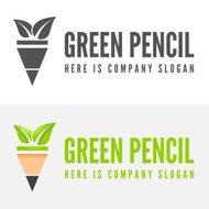 Logo badge label logotype elements with pencil for web business N7