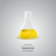 Chemistry Flask icon vector