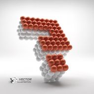Question icon Web design element 3d vector illustration