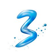 3d water number 3