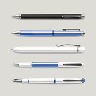 graceful blue pens set N3