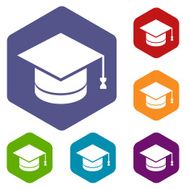 Knowledge rhombus icons