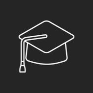 Graduation cap line icon N5