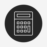 calculator line icon N10