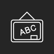 blackboard line icon N4