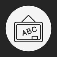 blackboard line icon N5