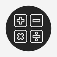 calculator line icon N13