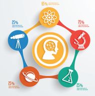 Education info graphic design clean vector N6