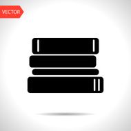 vector flat black icon