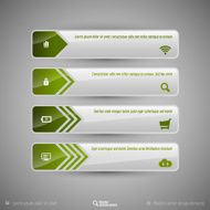 Modern tabs as design elements Business symbols N26