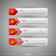 Modern tabs as design elements Business symbols N27