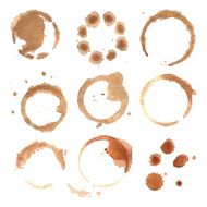 Abstract watercolor background round stains