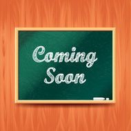 Coming soon concept with school board vector N2