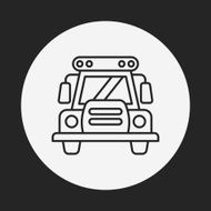 school bus line icon N6