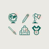 Education Icon Set N38