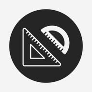 Triangle ruler icon N6
