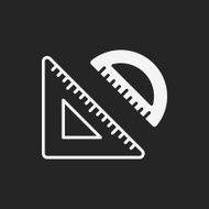 Triangle ruler icon N7