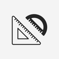 Triangle ruler icon N9