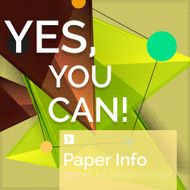 Flat design square banner with slogan N32
