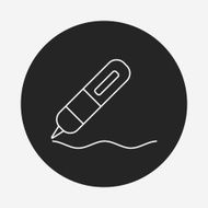 pen line icon N8