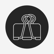 Binder Clip line icon N2