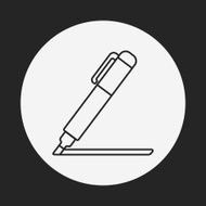 pen line icon N18