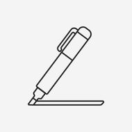 pen line icon N19