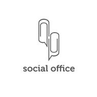 social office concept vector design template