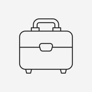 briefcase line icon N4