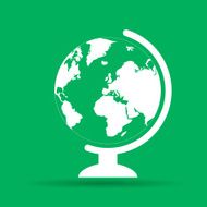 geography school earth globe web icon vector illustration N2