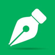 Ink pen Icon Isolated N2