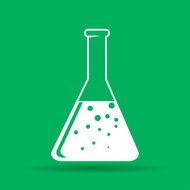laboratory glass icon vector illustration Flat design style N2