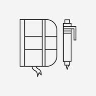 notebook line icon N9