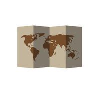 Wold Map fold