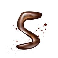 3d liquid chocolate number 5