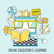 Online education concept N14