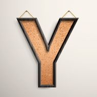 3d wooden frame cork board letter Y